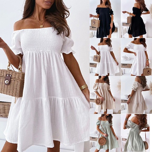 Womens summer beach - beach, ruffle