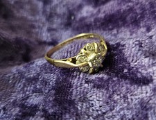 18ct vintage gold and diamond