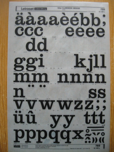 Letraset lower case - 1,