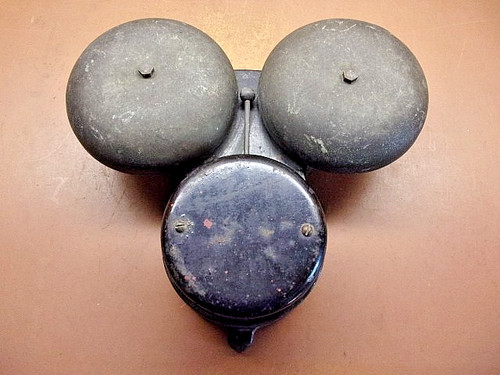 Antique fire alarm bell - antique,