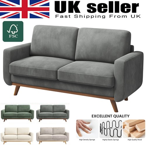Seater corduroy sofa - 3,