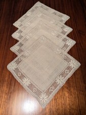 Set of 4 Lefkara Lace &