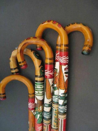Hand carved wooden - carved,