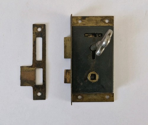Vintage brass wardrobe door - wardrobe,