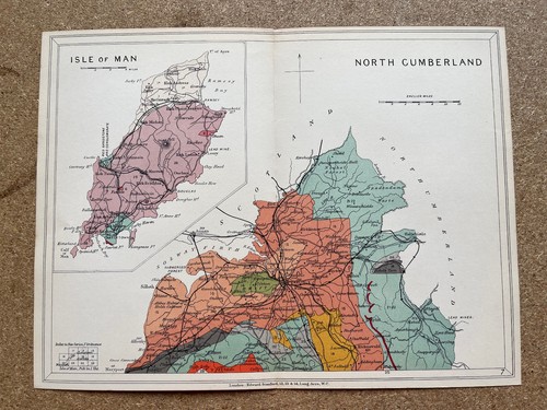 Antique geological map the - antique, of