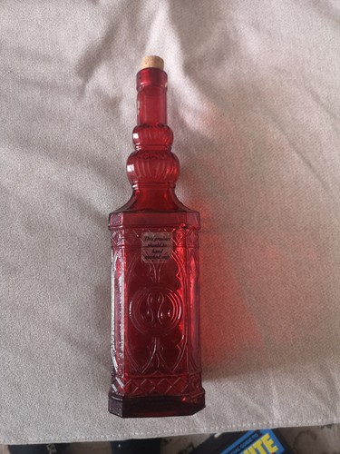 Vintage red holiday glass - red,