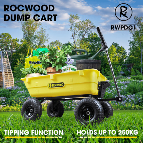 Poly dump cart trolley rocwood - dump,