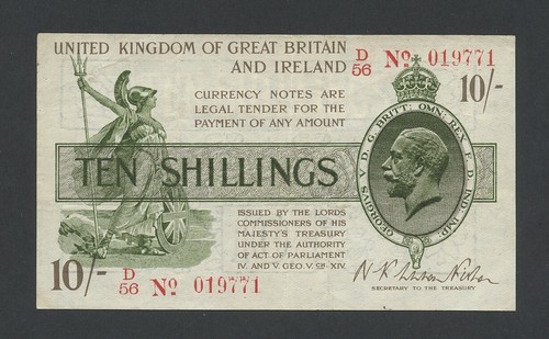 England shillings note - shillings,