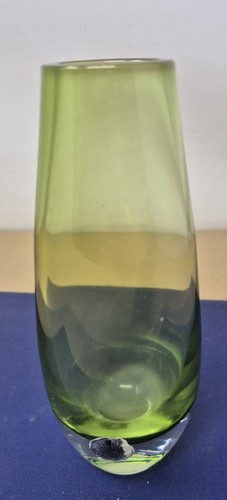 Swedish art glass - green, vase