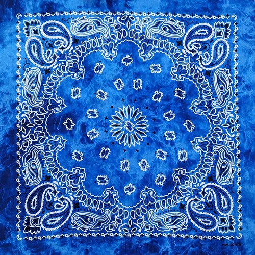 Paisley print square bandana - square,