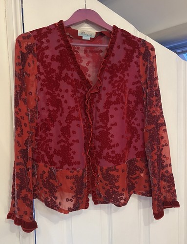 Monsoon vintage sheer red - vintage,