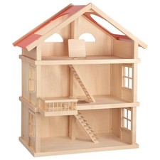 Goki Woodens Dolls House Dollhouse 3 Floors Unfurnished Childrens Kids Toy