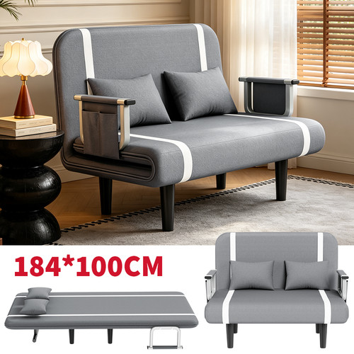 184cm double fabric sofa bed - double,
