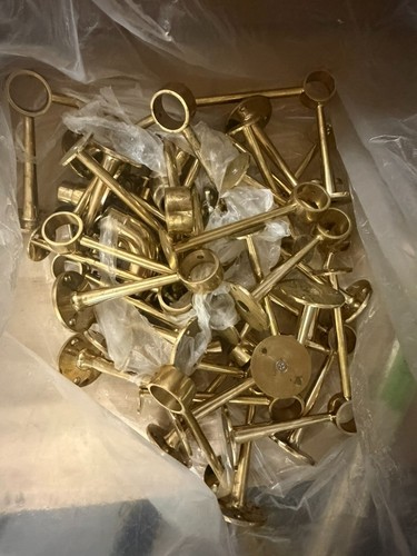 Brass bar foot rail set