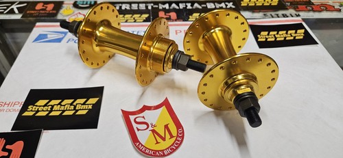 Gold bmx bike - bmx, hubs