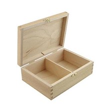 Bare Wood Playing Cards Box