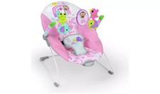 Bright Starts Pink Paradise Vibrating Bouncer NEW with tags, (1873)