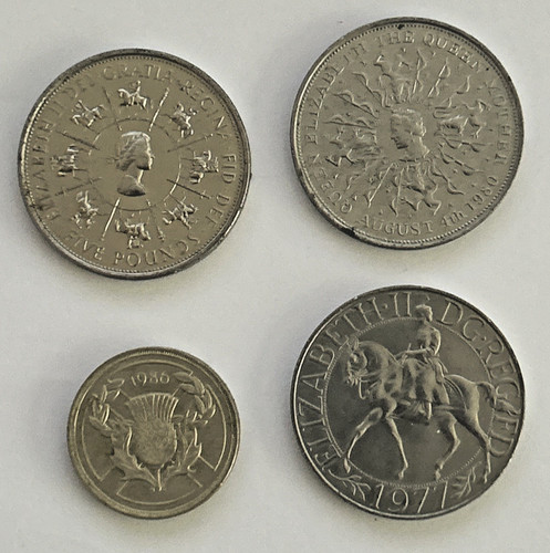 Qeii 1993 coin 1977 silver - £5, coin-1977