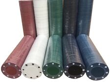 FULL WIDTH SIZE POKER ROULETTE CASINO CHIPS - SUITED DESIGNS IN 5 COLOURS