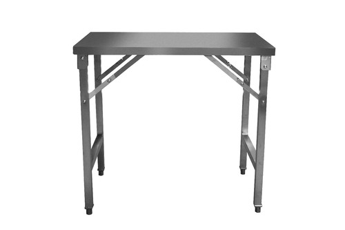 Stainless steel folding table - steel,