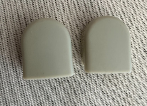 Pair oval wiper nut caps - pair,