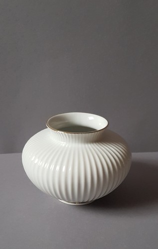 Porcelain vase white - porcelain,