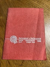 RARE -BMC SALESMAN'S REFERENCE