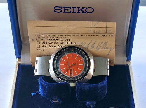 Seiko ufo orange dial - seiko,