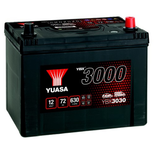 Yuasa car battery - 12v, 72ah