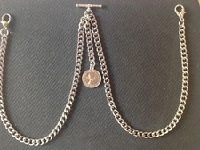 Double albert pocket watch - albert,