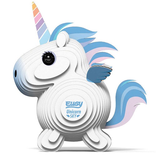 Eugy unicorn sky model kit - sky, 3d