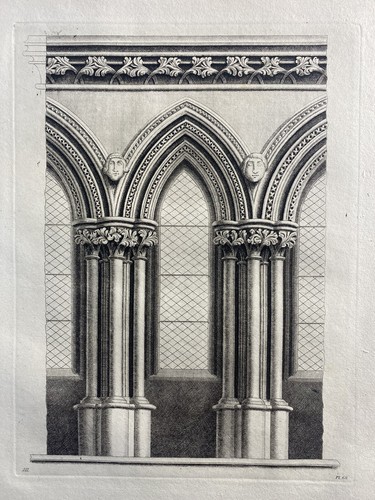 Antique print engraving