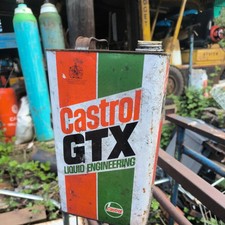 Old Castrol GTX Oil Can Tin