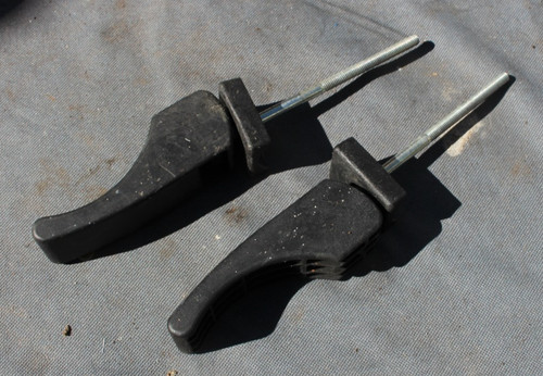 Pair bike rack - of, clamp