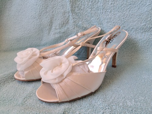 New ivory sandals - party, /