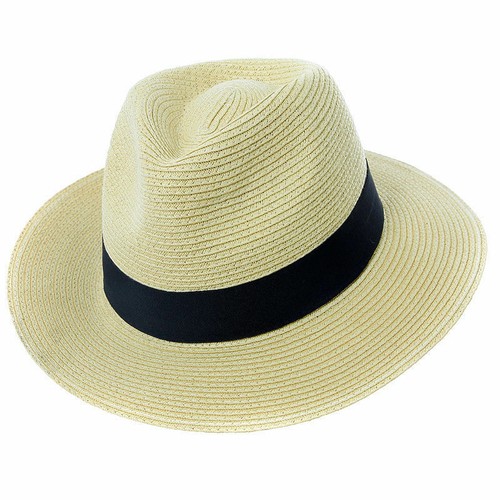 Mens ladies straw fedora hat - fedora,