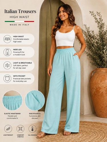 Ladies italian wide leg - ladies,
