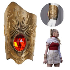 2025 Zombies 4 Nova Arm Armour Cosplay Bracelet Arm Red Gemstone Wristband Prop