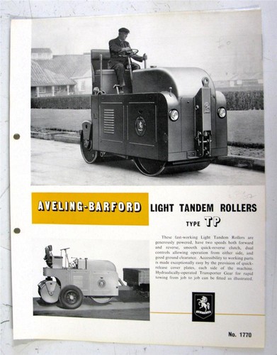 Aveling barford light tandem - barford,