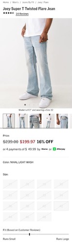 239 true religion mens - $239,