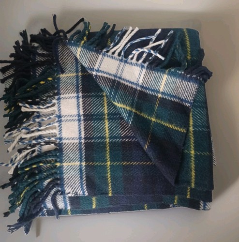 Vintage wool blanket throw