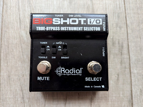 Radial bigshot guitar - i/o,