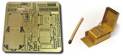 Enigma machine photo etched - machine, photo-etched