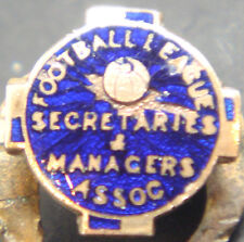 FOOTBALL LEAGUE SECRETARIES & MANAGERS Assoc Very rare vintage badge Maker LEWIS