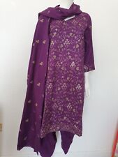 Indian Purple And Gold Suit sharara suits Kurta Baggy Palazzo Trousers Bollywood