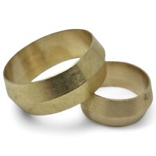 BRASS COMPRESSION OLIVES - Barrel Plumbing Tube Pipe Olive Metric & Imperial