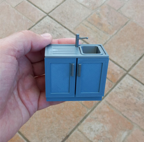 Dolls house kitchen sink - house,