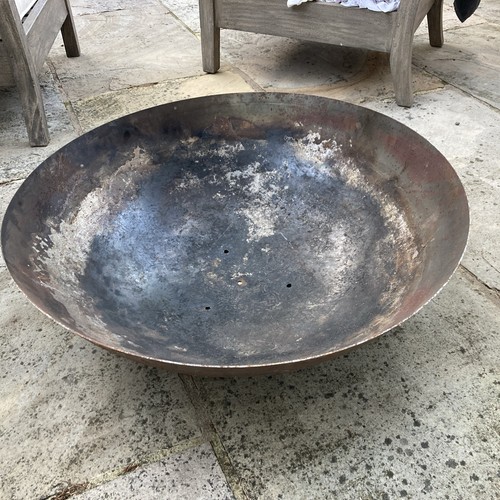 Steel garden round fire - steel, pit