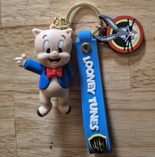 Porky Pig Looney Tunes Themed Keyring 