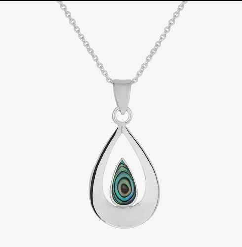 Abalone teardrop outline - teardrop,